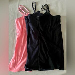 EUC Shelf bra camisoles, lot of 3